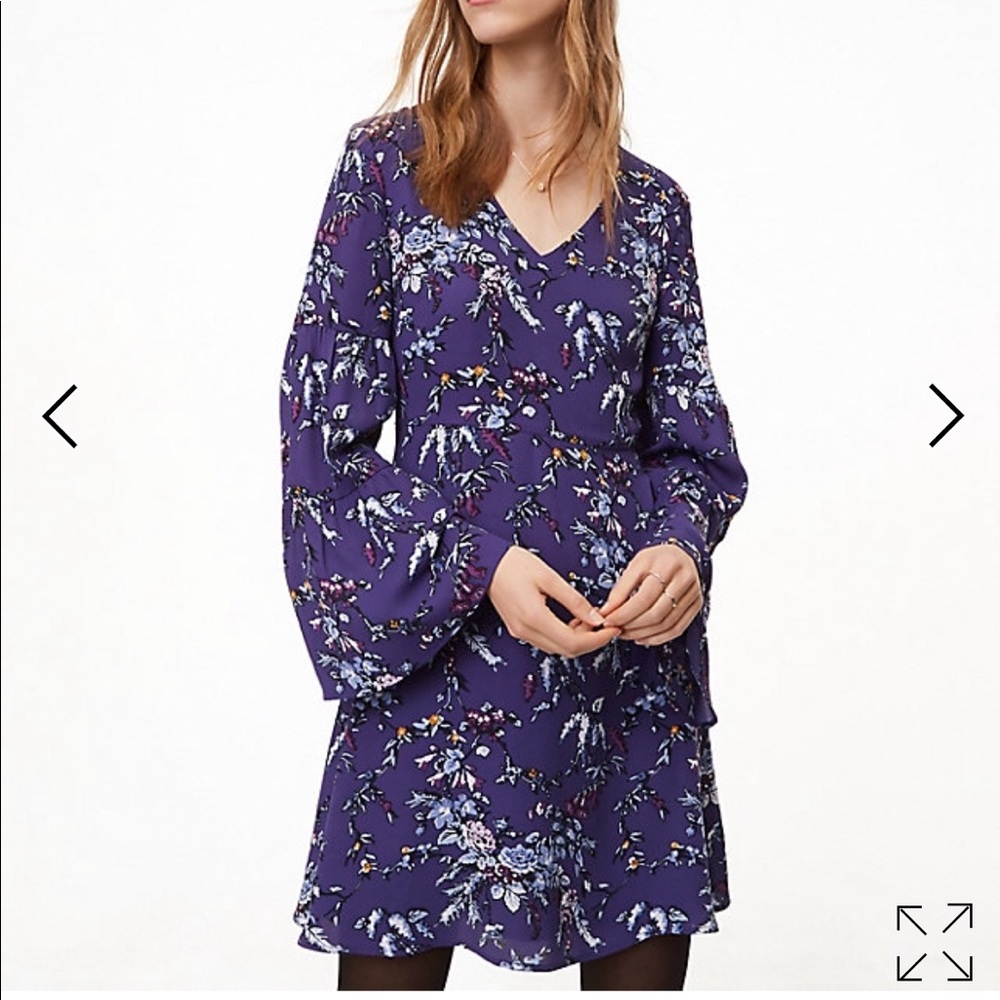 Petite Purple LOFT dress
